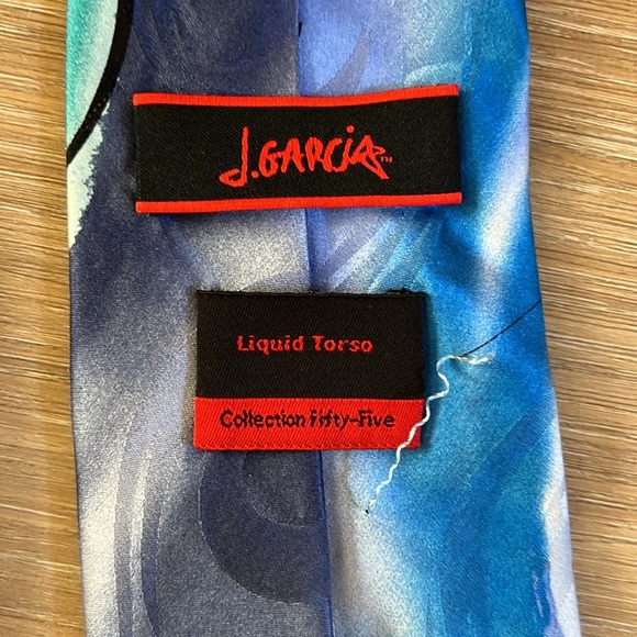 Jerry Garcia, silk watercolor collection tie in gorgeous blue the other in teal - Picture 3 of 6